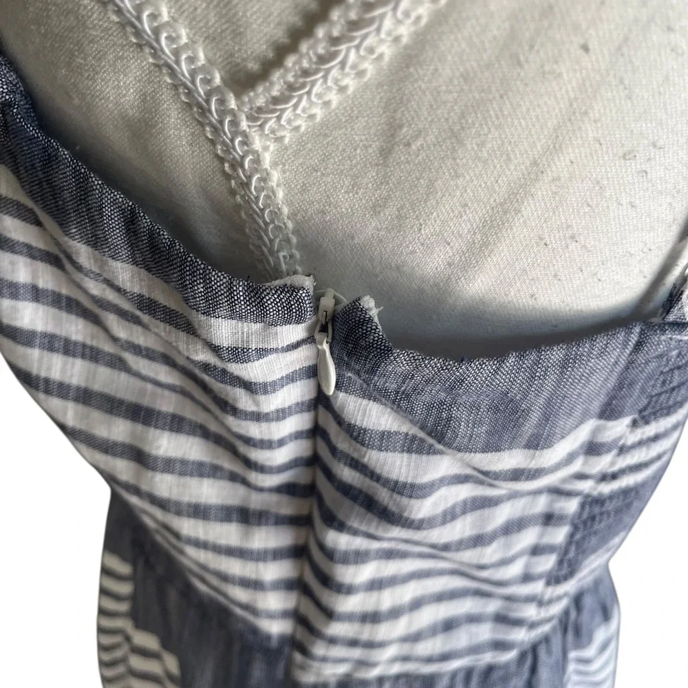 Old Navy Blue and White Striped Sundress Sleeveless Casual Summer Dress M‎ - Picture 6 of 12
